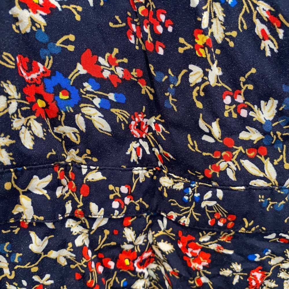 J. Crew Floral V-Neck Dress Sz. 2 - Picture 4 of 4